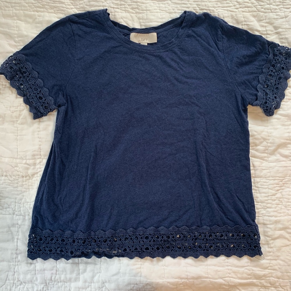 Boxy Crop Crochet Tee